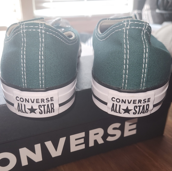 NEW Converse All Star Unisex Womens 9.5 Mens 7.5 Dragon Scale Green - Picture 2 of 3